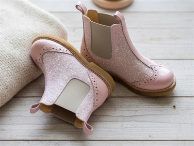 Angulus ancle boot rosa/rosa glitter (narrow)