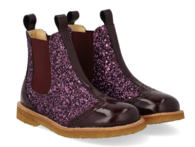 Angulus almond maple glitter bootie (narrow)
