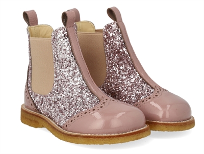 Angulus almond maple glitter bootie (narrow)