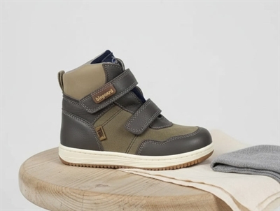 Bisgaard grey winter sneaker Matty with velcro and TEX