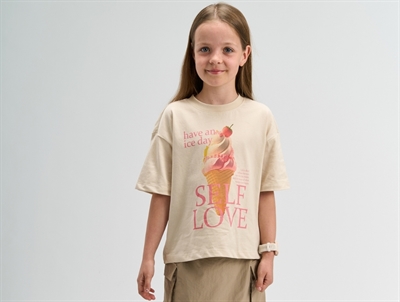 THE NEW t-shirt gardenia with ice cream cone print