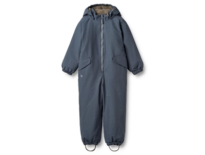 Wheat Laffa snowsuit grey blue with fleece lining and taped seams