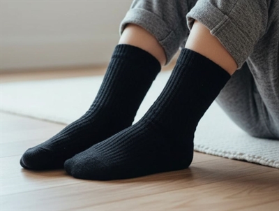 MP black wool socks (2-pack)