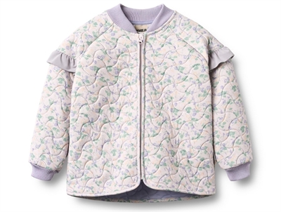 Wheat Stjerna thermo jacket purple light petunias with ruffles