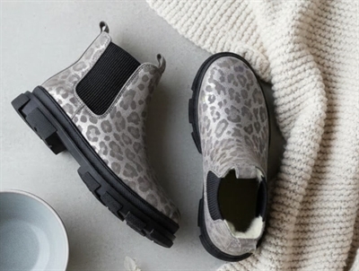 Angulus silver/black winter boot with wool lining  