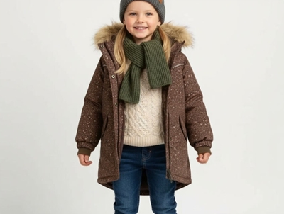 Wheat eggplant buttercups Mathilde winter jacket