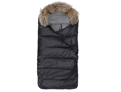 Ver de Terre baby footmuff black down