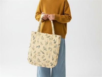 Soft Gallery Tote behind Winter Wheat Healing Herbs