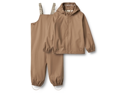 Wheat Charlie rain set hazel with detachable hood