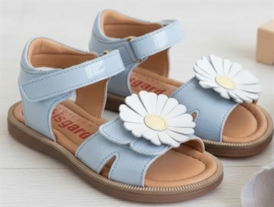 Bisgaard Roberta sandal light blue with flower  