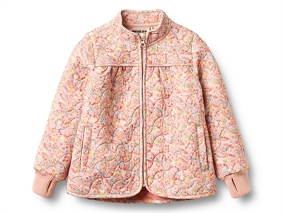 Wheat Tilde thermo jacket fruits and flowers with rib edges