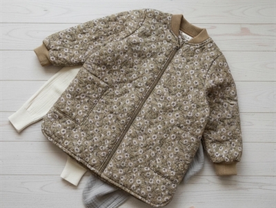 Wheat caramel anemones thermal jacket Helga