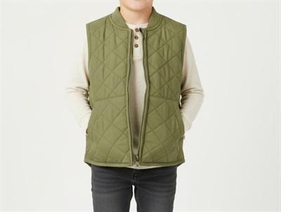 Wheat thermal waistcoat Gilet Eden olive