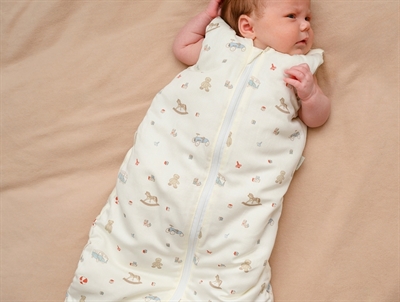 Cam Cam Copenhagen sleeping bag with vintage toys print