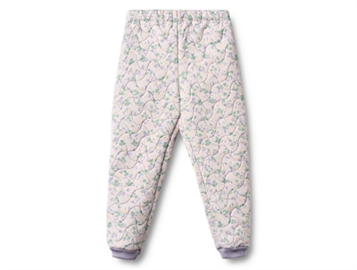 Wheat Alex thermo trousers purple light petunias with rib edges
