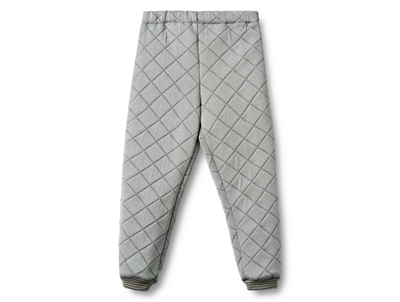 Wheat Alex thermo trousers flint melange with rib edges
