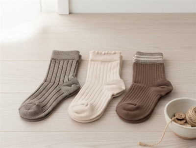 MP socks brown sienna glitter cotton (3-pack)