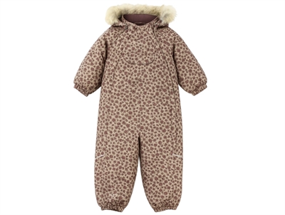 Wheat snowsuit Nickie winter blush flowers