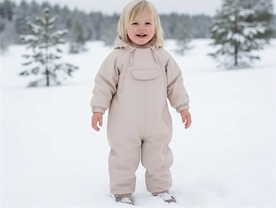 Wheat pale rose rubber snowsuit Evig  