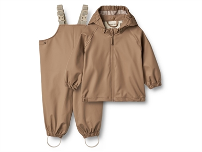 Wheat Charlie rain set hazel with detachable hood