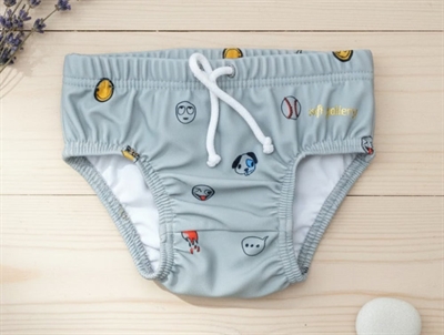Soft Gallery Miki swim shorts alloy emojo swim UV