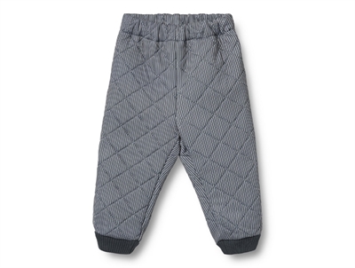 Wheat Alex thermo trousers ink stripe with rib edges