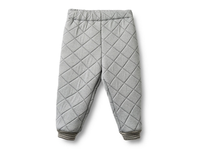 Wheat Alex thermo trousers flint melange with rib edges