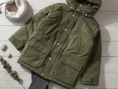 Ver de Terre dark olive winter jacket nordic  