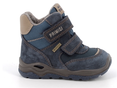 Primigi vinterstøvle blå/sort med uldfoer og GORE-TEX
