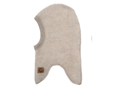 Mikk-line melange offwhite balaclava merino wool