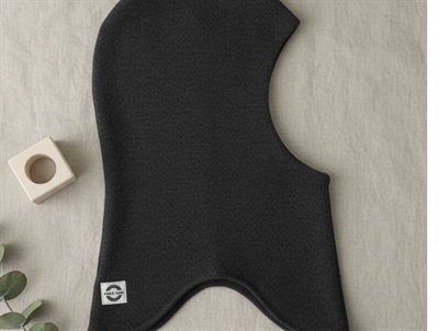 Mikk-Line balaclava dark grey melange with stretch and double layer