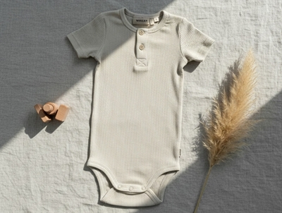 Wheat feather gray rib bodysuit Magnus