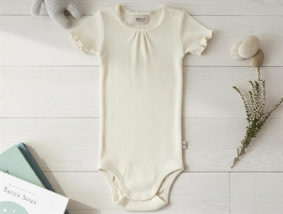 Wheat eggshell body rib lace