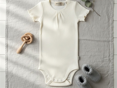 Wheat cream rib bodysuit Edna