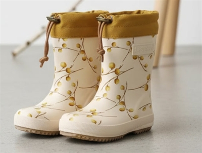 Bisgaard winter rubber boot longan fruit with wool lining