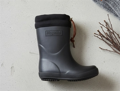 Bisgaard winter rubber boot black with wool lining