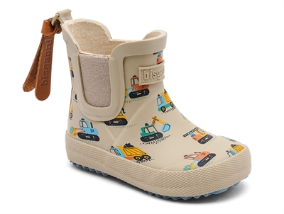 Bisgaard short rubber boot blue with astronaut print