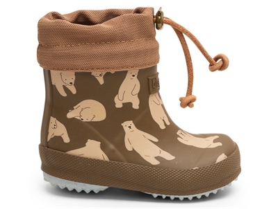 Bisgaard care bears winter rubber boots short with wool lining  