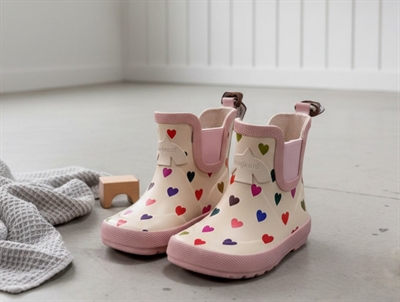 Bisgaard short rubber boot blue with astronaut print