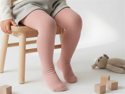 Melton pearl pink cotton tights