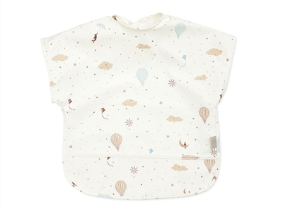 Cam Cam Copenhagen bib with short sleeves and dreamland print