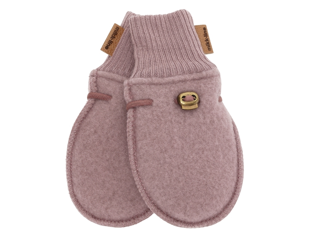 Mikk-line mittens twilight mauve merino wool