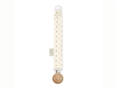 Cam Cam Copenhagen pacifier strap with rowan print