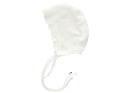 Joha natural helmet with lace merino wool/silk  