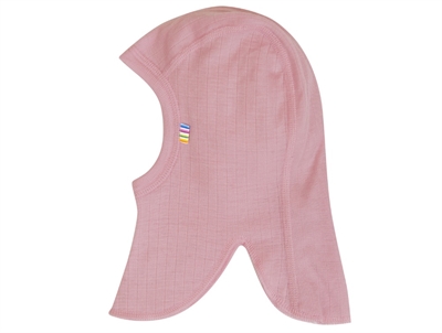 Joha old rose balaclava elephant hat merino wool  