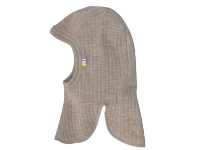 Joha sesame melange balaclava elephant hat merino wool  