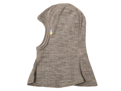 Joha sesame melange balaclava elephant hat merino wool  