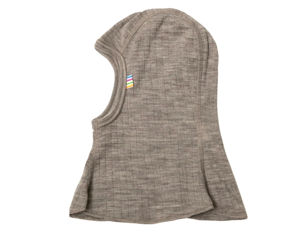 Joha sesame melange balaclava elephant hat merino wool  