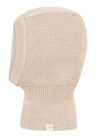 MP beige melange balaclava Oslo wool/cotton