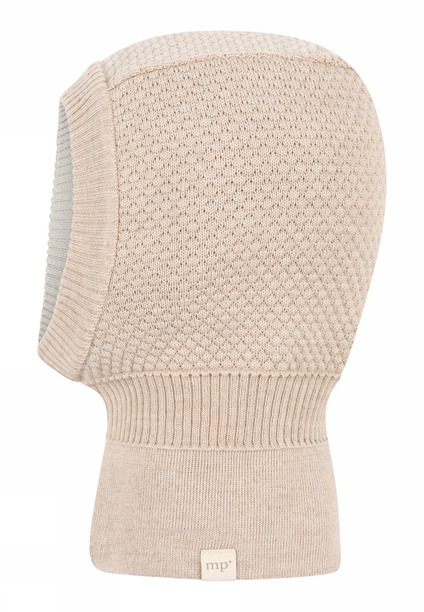 MP beige melange balaclava Oslo wool/cotton